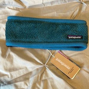 Patagonia Wavy Blue fleece headband.  NWT